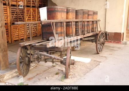 Une vieille calèche Banque D'Images