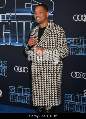 Los Angeles, USA. Le 05 mai 2019. Will Smith assiste à la première de 062 20th Century Fox's 'Spies déguisée" à El Capitan Theatre sur Décembre 04, 2019 à Los Angeles, le Crédit : Tsuni/USA/Alamy Live News Banque D'Images