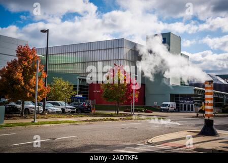Michigan Science Center, Science & technology museum for kids offers interactive exhibits, a planetarium, shows & a cafe, Detroit, Michigan, USA Banque D'Images
