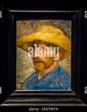 Vincent van Gogh autoportrait peinture avec stew hat, Detroit Institute of Arts (DIA), Detroit, Michigan, USA Banque D'Images