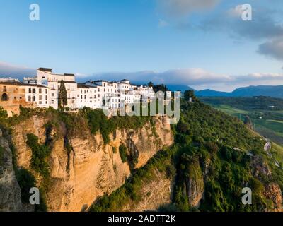 Maisons suspendues de Ronda, Malaga, Espagne Banque D'Images