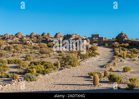 Nécropole, San Juan del Rosario, le sud de l'Altiplano, Salar de Uyuni, Potosi, Bolivie Ministère sud-ouest, l'Amérique latine Banque D'Images