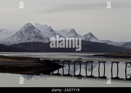 Location sur la côte nord près de pont 500 Langue, Sutherland Banque D'Images