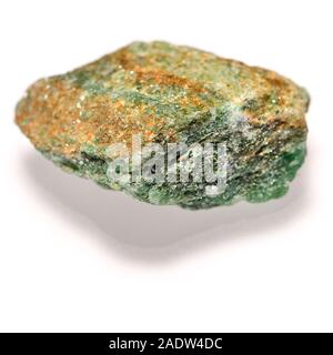 Fuchsite (Madagascar) Chrome-mica muscovite roulement Banque D'Images