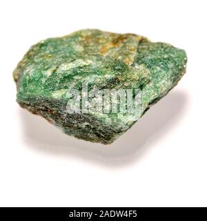 Fuchsite (Madagascar) Chrome-mica muscovite roulement Banque D'Images