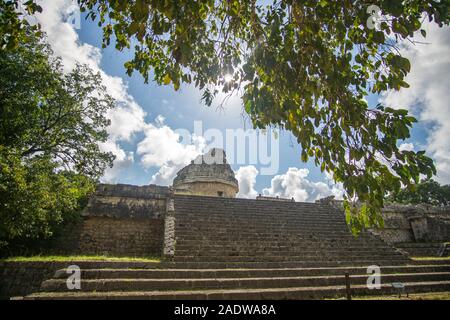 Caracol - l'Observatoire de l'Chichen Itza ruines Maya Banque D'Images