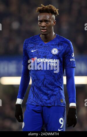 Londres, Royaume-Uni. 08Th Nov, 2019. Tammy Abraham de Chelsea. Premier League, Chelsea v Aston Villa au stade de Stamford Bridge à Londres le mercredi 4 décembre 2019. Cette image ne peut être utilisé qu'à des fins rédactionnelles. Usage éditorial uniquement, licence requise pour un usage commercial. Aucune utilisation de pari, de jeux ou d'un seul club/ligue/dvd publications. pic par Steffan Bowen/Andrew Orchard la photographie de sport/Alamy live news Crédit : Andrew Orchard la photographie de sport/Alamy Live News Banque D'Images