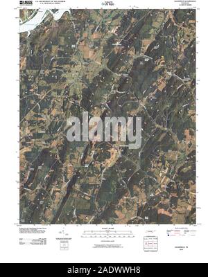 Carte TOPO USGS Tennessee TN Goodfield 20100519 Restauration TM Banque D'Images