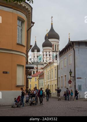 Cathédrale Alexandre Nevsky Dans La Vieille Ville De Tallinn Banque D'Images