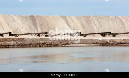 Champ de mines de sel près de Pugwash, en Nouvelle-Écosse Banque D'Images