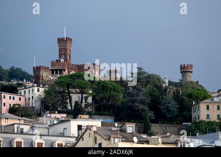 Château D'Albertis À Gênes, Italie, Europe Banque D'Images