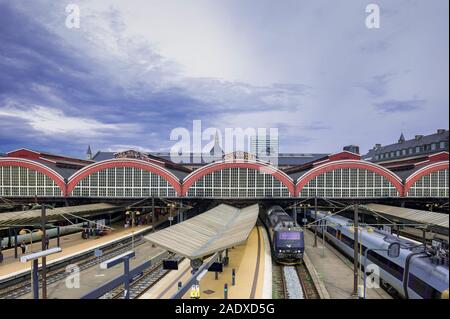 La gare centrale de Copenhague, Danemark Banque D'Images