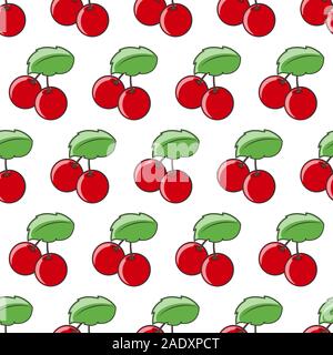 Cherry transparente motif. Illustration de Vecteur