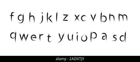 Lettre alphabet minuscule situé isolé sur fond blanc. Modèle plat Illustration de Vecteur