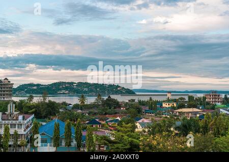 La ville de Mwanza Tanzanie rock Banque D'Images