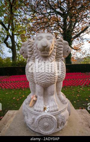 Les forces indiennes au Mémorial de la Porte de Menin, Ypres Banque D'Images