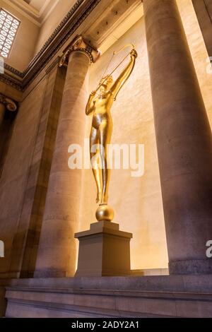 Hall d'escalier, Philadelphia Museum of Art, Philadelphie Philadelphie, Pennsylvanie, USA Banque D'Images