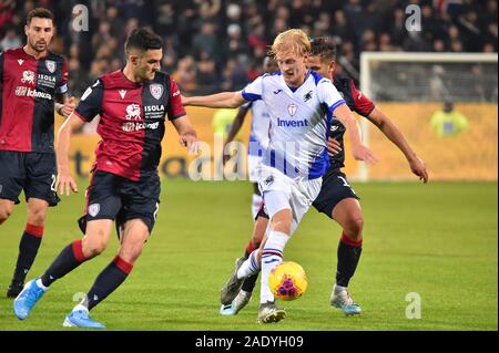 Cagliari, Italie. 5 déc, 2019. Morten thorsby de sampdoriaduring Cagliari vs Sampdoria, italien TIM Cup Championship à Cagliari, Italie, 05 décembre 2019 - LPS/Luigi Canu Crédit : Luigi Canu/fil LPS/ZUMA/Alamy Live News Banque D'Images