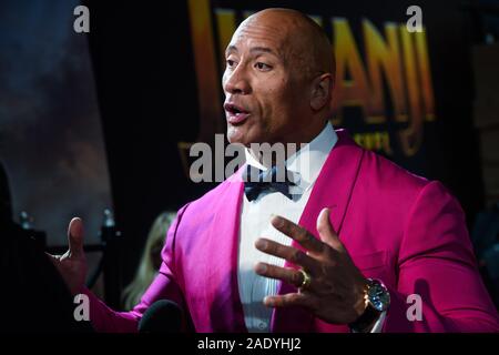 Dwayne Johnson participant à la Jumanji : Le prochain niveau UK Premiere tenue à l'IAB au Waterloo, Londres. Banque D'Images