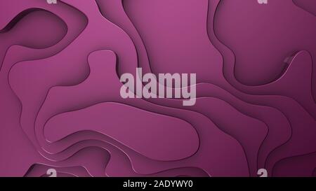 Abstract tyrian purple fond de carte de la topographie 3d, rendu 3d illustration Banque D'Images