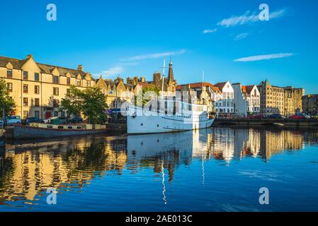 La rive de l'eau de Leith, Édimbourg Banque D'Images