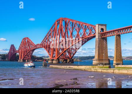 Pont du Forth à Firth of Forth à Édimbourg Banque D'Images