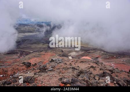 Avis de Jose Rivas refuge sur le volcan Cotopaxi, Parc National Cotopaxi, Equateur Banque D'Images