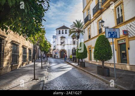 JEREZ DE LA FRONTERA, ESPAGNE - circa 2019, novembre : La ville de Jerez de la Frontera en Andalousie, Espagne Banque D'Images