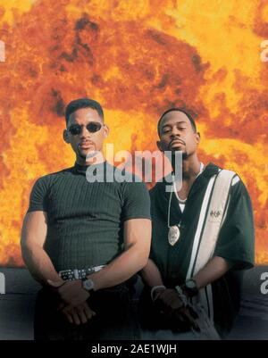 WILL Smith et Martin Lawrence dans Bad Boys (1995), réalisé par MICHAEL BAY. Credit : Columbia Pictures / Album Banque D'Images