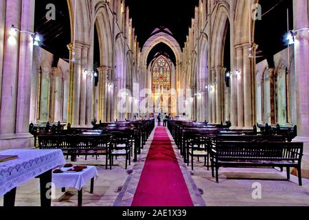 Intérieur de l'église afghane, Église Saint-Jean-l'évangéliste, Église anglicane, Colaba, Bombay, Mumbai, Maharashtra, Inde, Asie Banque D'Images