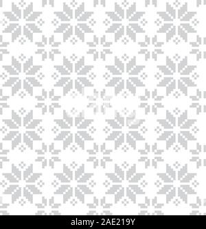 Christmas Fair Isle transparente Floral Pattern - c'est un fair isle modèle floral adapté pour les fonds, motifs imprimés, mode textile, tricot Illustration de Vecteur