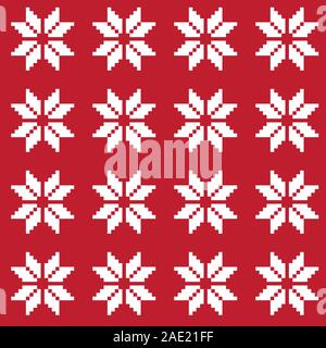 Christmas Fair Isle transparente Floral Pattern - c'est un fair isle modèle floral adapté pour les fonds, motifs imprimés, mode textile, tricot Illustration de Vecteur