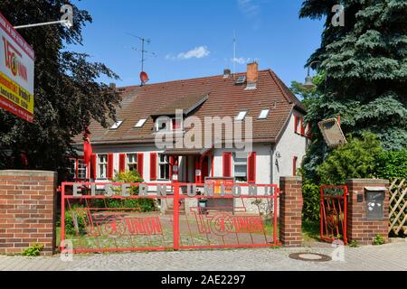 Geschäftsstelle, Stadion An der alten Försterei situé, 1. FC Union Berlin, Köpenick, Berlin, Deutschland, Treptow-Köpenick Banque D'Images