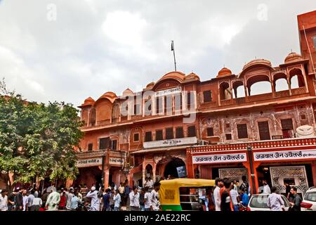 Johri Bazar Road, Jaipur, Rajasthan, Inde, Asie Banque D'Images