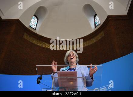 Au cours d'un Brexit Ann Widdecombe Partie Défense nationale Conférence de presse au Centre Emmanuel à Londres. Banque D'Images