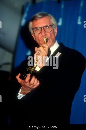 Los Angeles, Californie, USA 27 mars 1995 l'acteur Martin Landau assiste à la 67e annuelle des Academy Awards le 27 mars 1995 au Shrine Auditorium à Los Angeles, Californie, USA. Photo de Barry King/Alamy Stock Photo Banque D'Images