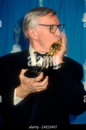 Los Angeles, Californie, USA 27 mars 1995 l'acteur Martin Landau assiste à la 67e annuelle des Academy Awards le 27 mars 1995 au Shrine Auditorium à Los Angeles, Californie, USA. Photo de Barry King/Alamy Stock Photo Banque D'Images