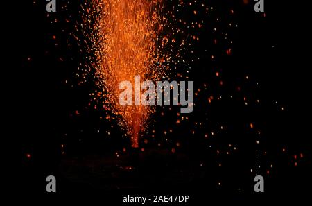 Diwali nuit Fireworks avec cracker Banque D'Images