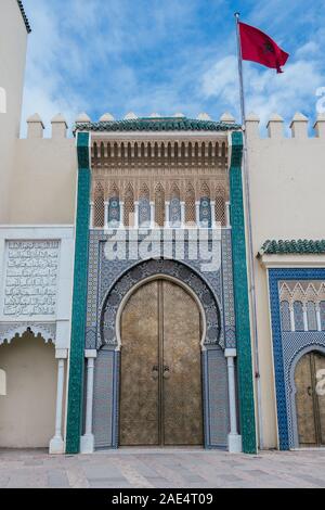 Palais royal de Fès au Maroc Banque D'Images