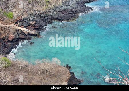 Belle Tijeretas Bay, Ile San Cristobal, îles Galapagos, Equateur Banque D'Images