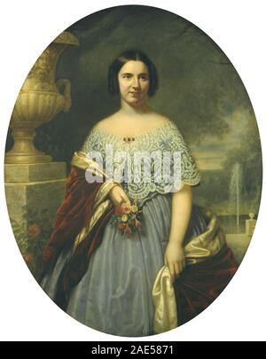 Lucy Tappan Bowen (Mme. Henry C. Bowen) ; 1859Francis date de la grive Carpenter, Lucy Tappan Bowen (Mme Henri C Bowen), 1859 Banque D'Images