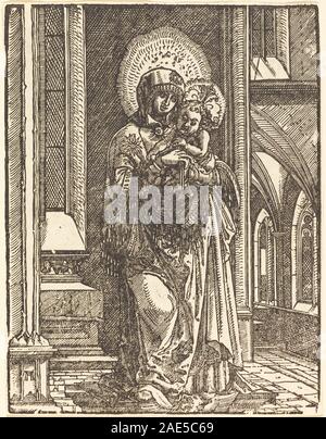 Vierge à l'enfant dans une église ; c. Albrecht, 1519, Vierge à l'enfant dans une église, c 1519 Banque D'Images