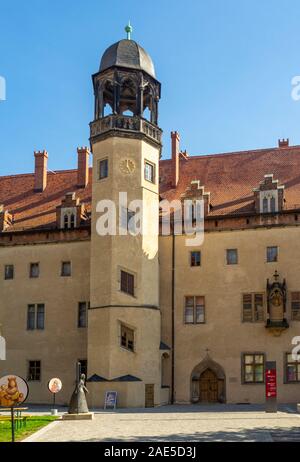 Maison et cour Luther House Martin Luther de Luther à Lutherstadt Wittenberg Saxe-Anhalt Allemagne. Banque D'Images