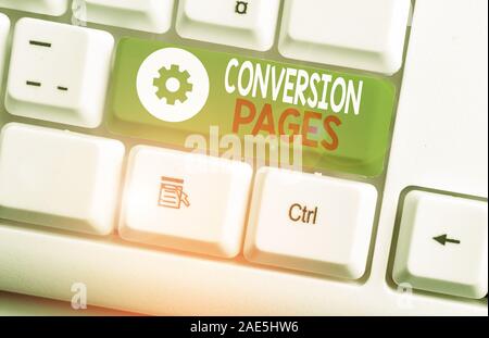 Pages de conversion de texte visible. Photo d'affaires mettant en valeur apparaît en réponse à un clic sur un moteur de recherche Banque D'Images