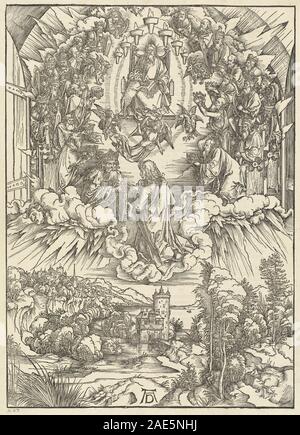 Saint John devant Dieu et les anciens ; date 1498Albrecht Dürer, Saint John devant Dieu et les anciens, 1498 Banque D'Images