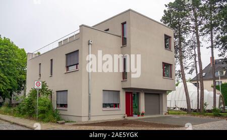 Maison de style Bauhaus à Dessau Saxe-Anhalt Allemagne. Banque D'Images