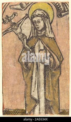 Saint Brigitta ? ; c. 1460/1470 l'Allemand du 15e siècle, Saint Brigitta, c 1460-1470 Banque D'Images