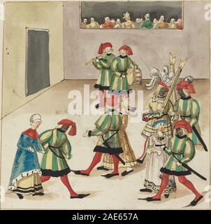 Masquerade ; années 1515 allemand date du 16ème siècle, Masquerade, c 1515 Banque D'Images