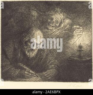 La mort et le philosophe (La mort et le philosophe) Alphonse Legros, La mort et le philosophe (La mort et le philosophe) Banque D'Images