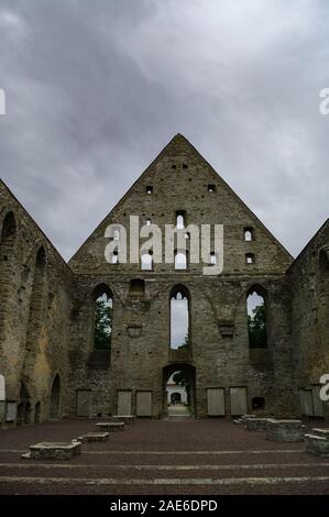 Ruine antique couvent Saint Brigitta dans la région de Pirita, Tallinn, Estonie Banque D'Images